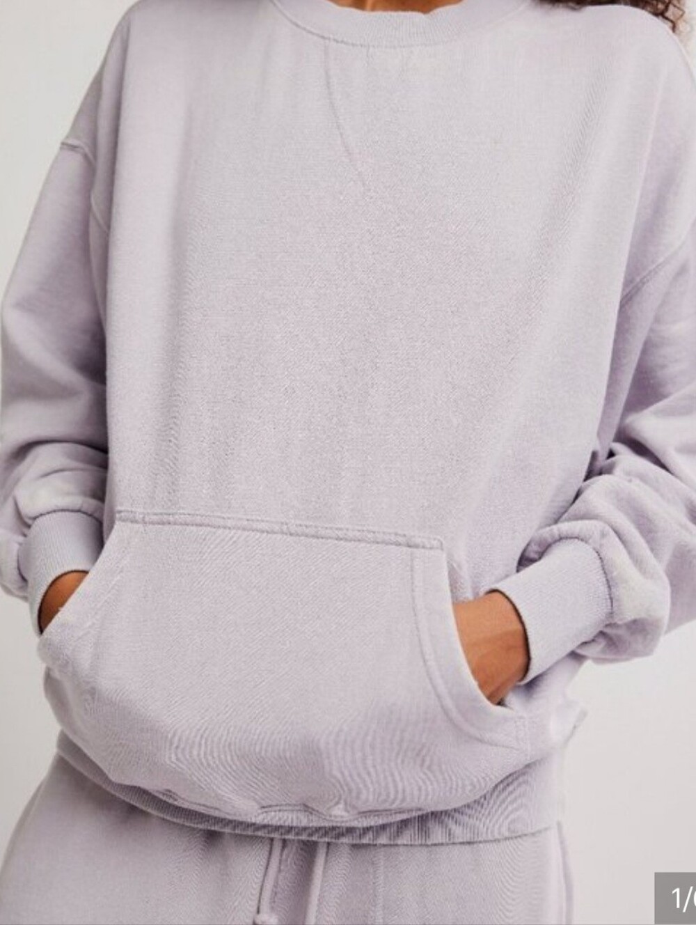 Free People 'Slow It Down' Lilac Pullover Hoodie